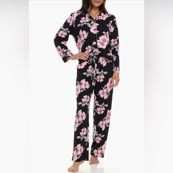 Flora Nikrooz Other - Flora by Flora Nikrooz Black and Pink Pajama Set